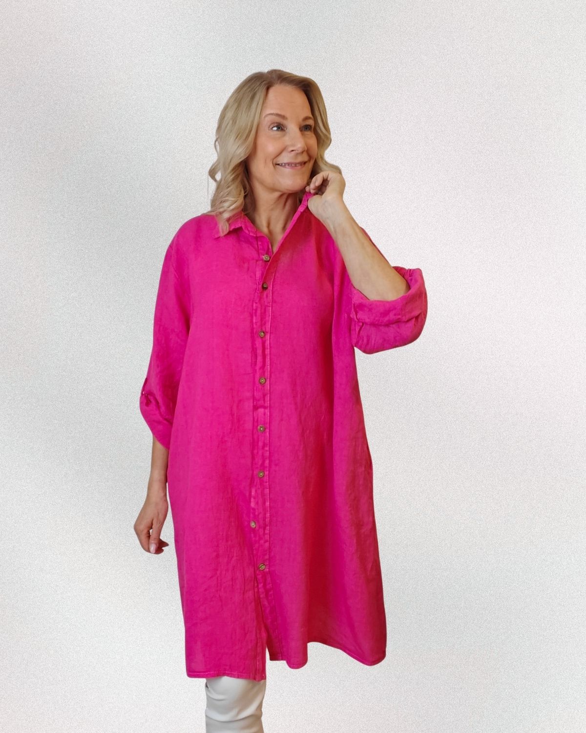 Paitamekko Sara plus- koko Fuksia
