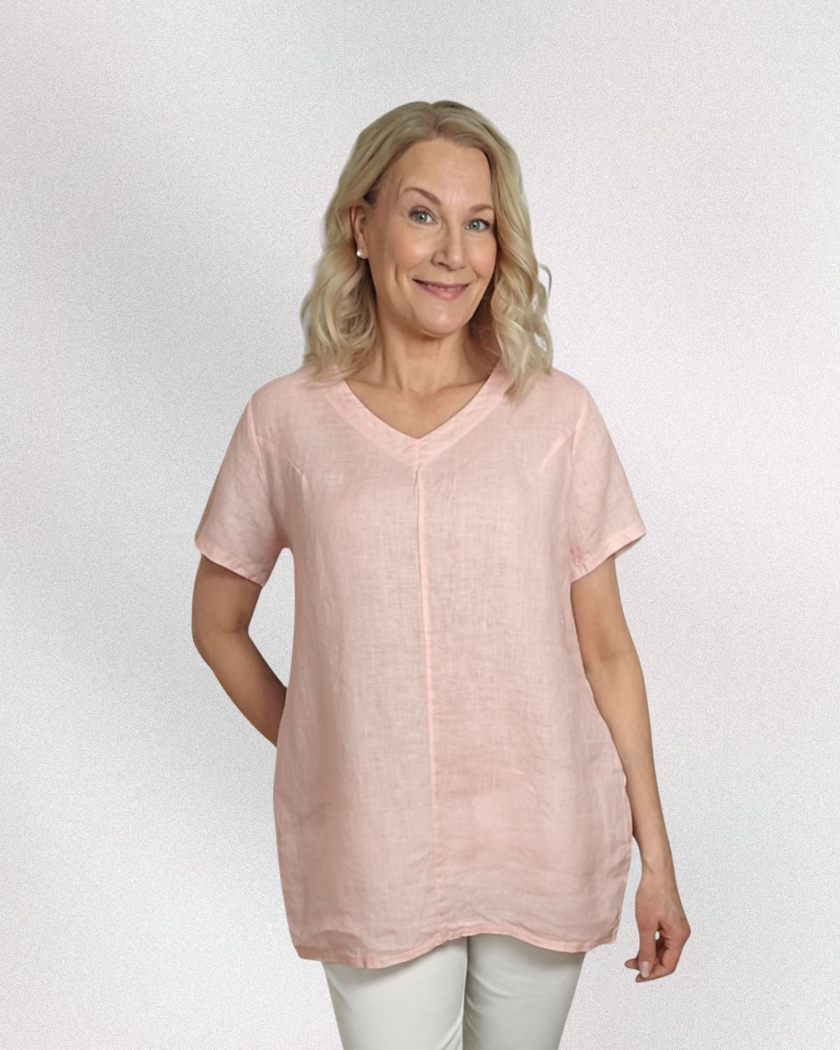 Pellavapaita Lisa Vaaleanpunainen