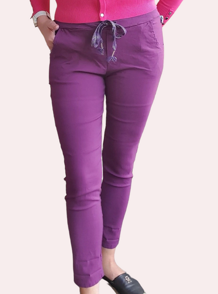 Joustavat housut - violetti