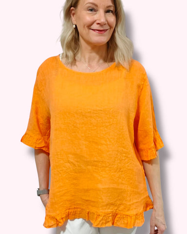 Pellavapaita Isabella oranssi
