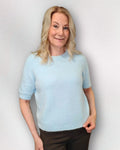 Alpakka neule vaaleansininen - vaaleansininen - Neulepusero