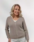 Baby Alpaca takki – Taupe - Taupe - Neuletakki