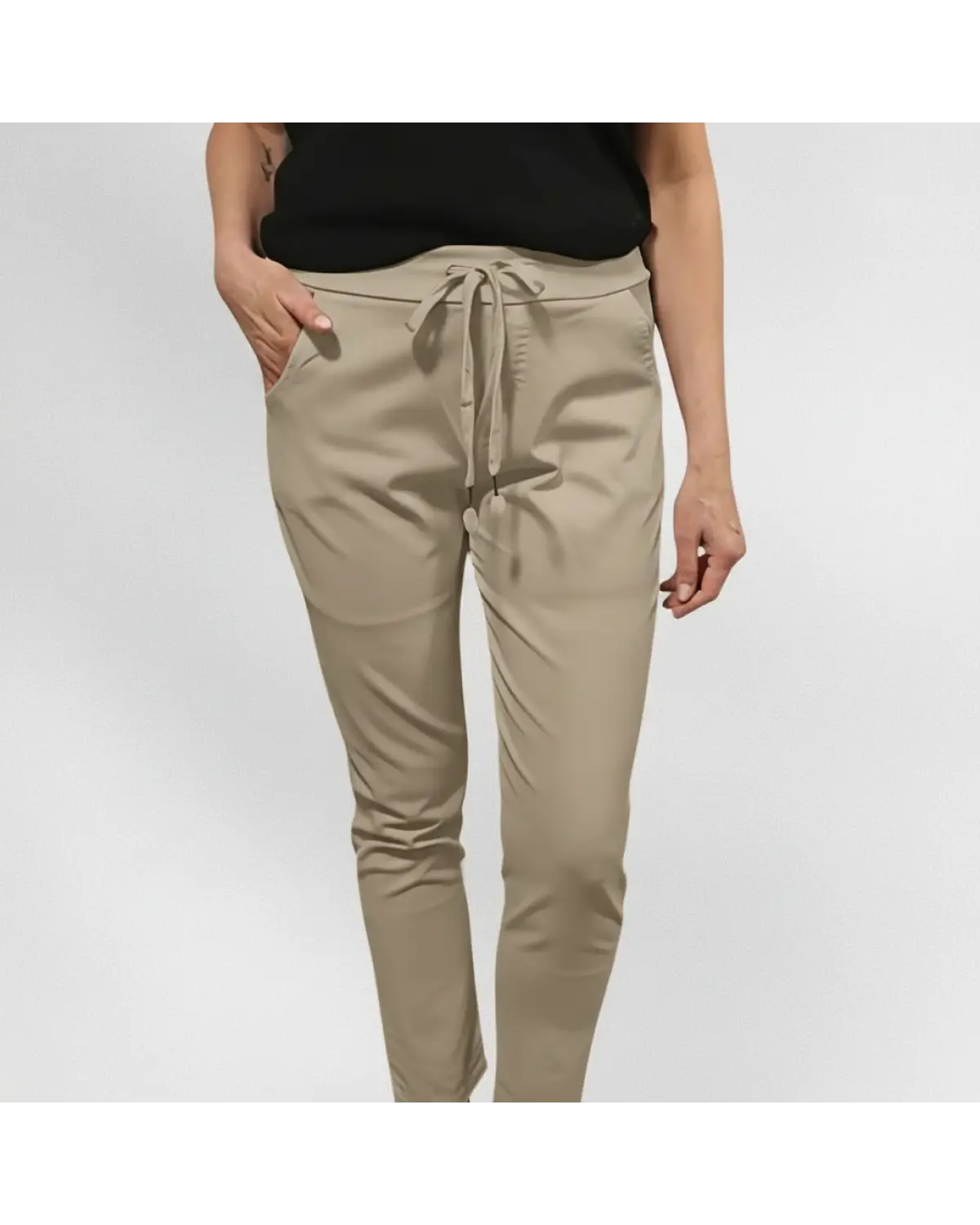 Joggerit plus eri värejä - Beige - Housut