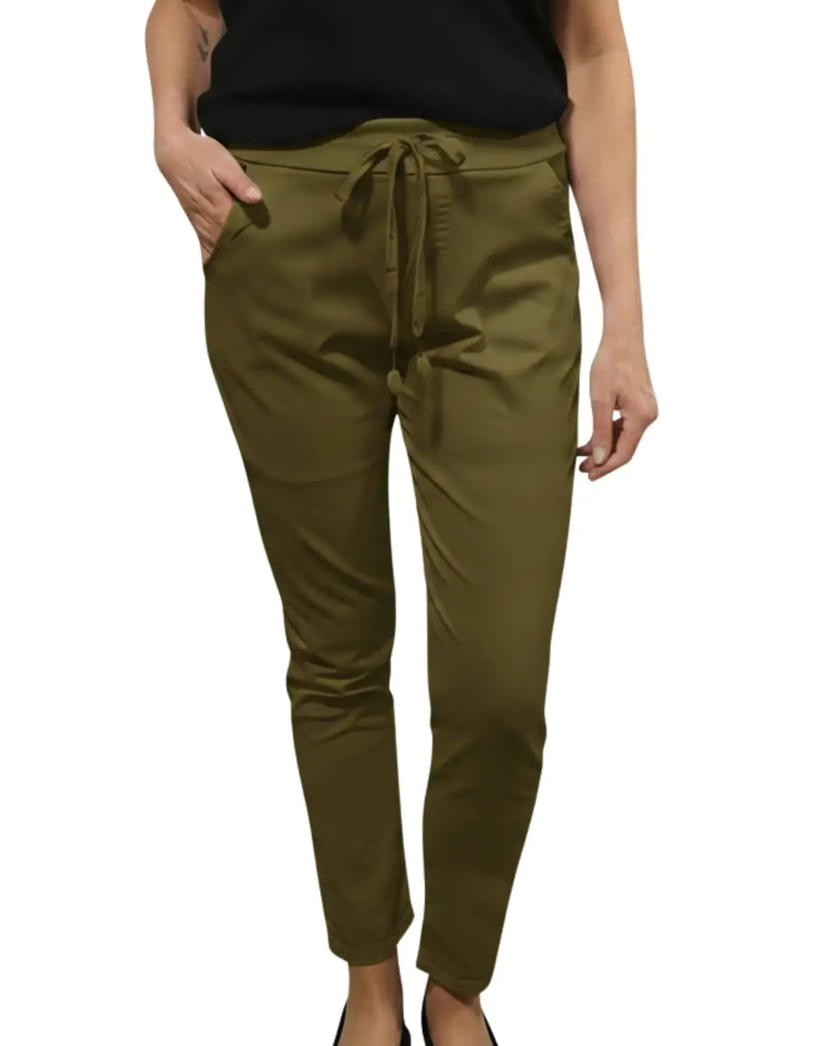 Joggerit plus eri värejä - Khaki - Housut