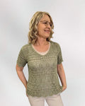 Pitsineule khaki - Khaki - Neulepusero