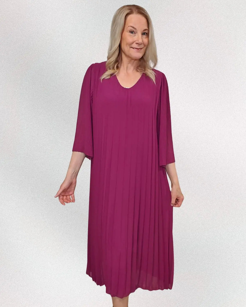 Plise mekko mauve - Mauve - Mekko