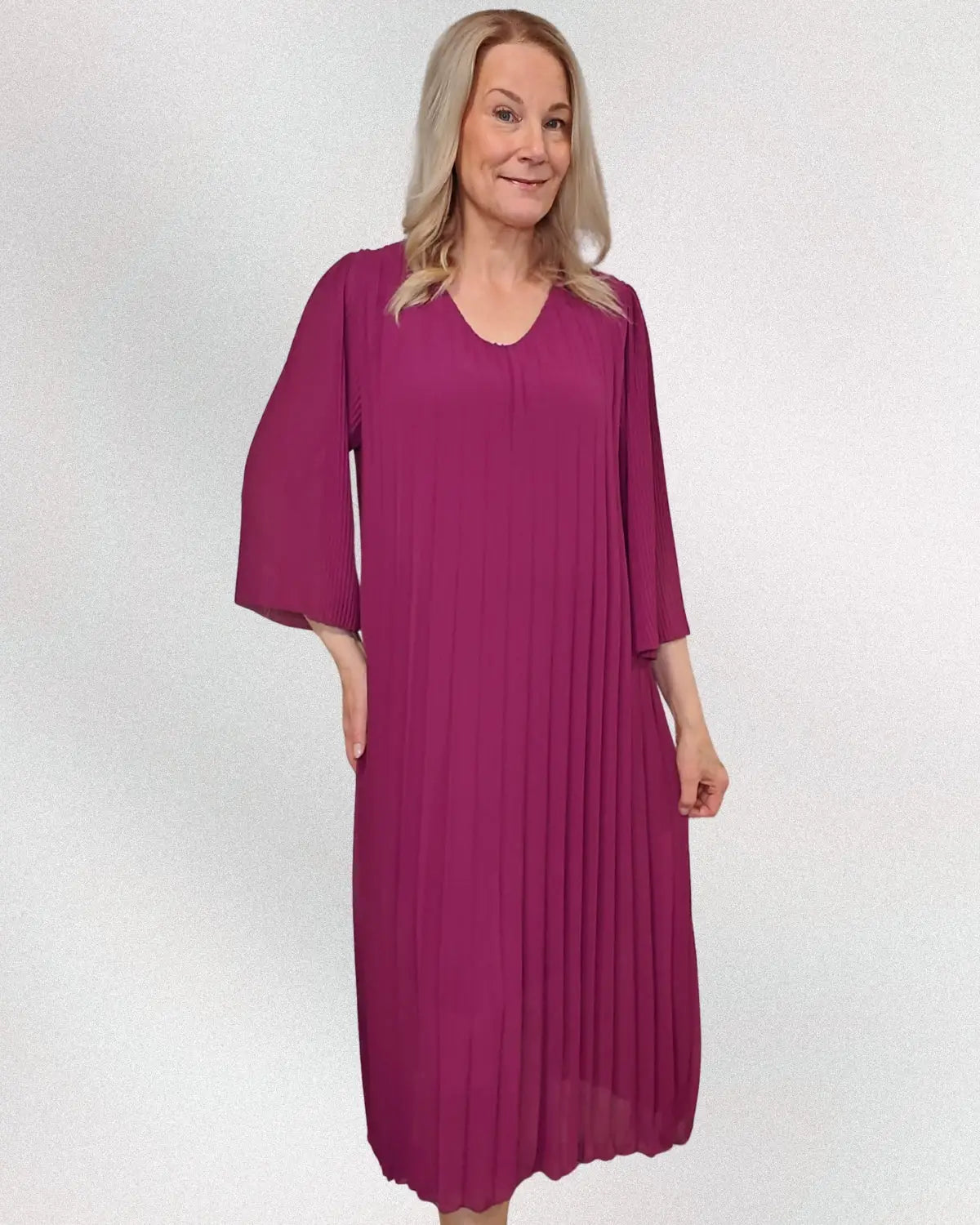 Plise mekko mauve - Mauve - Mekko