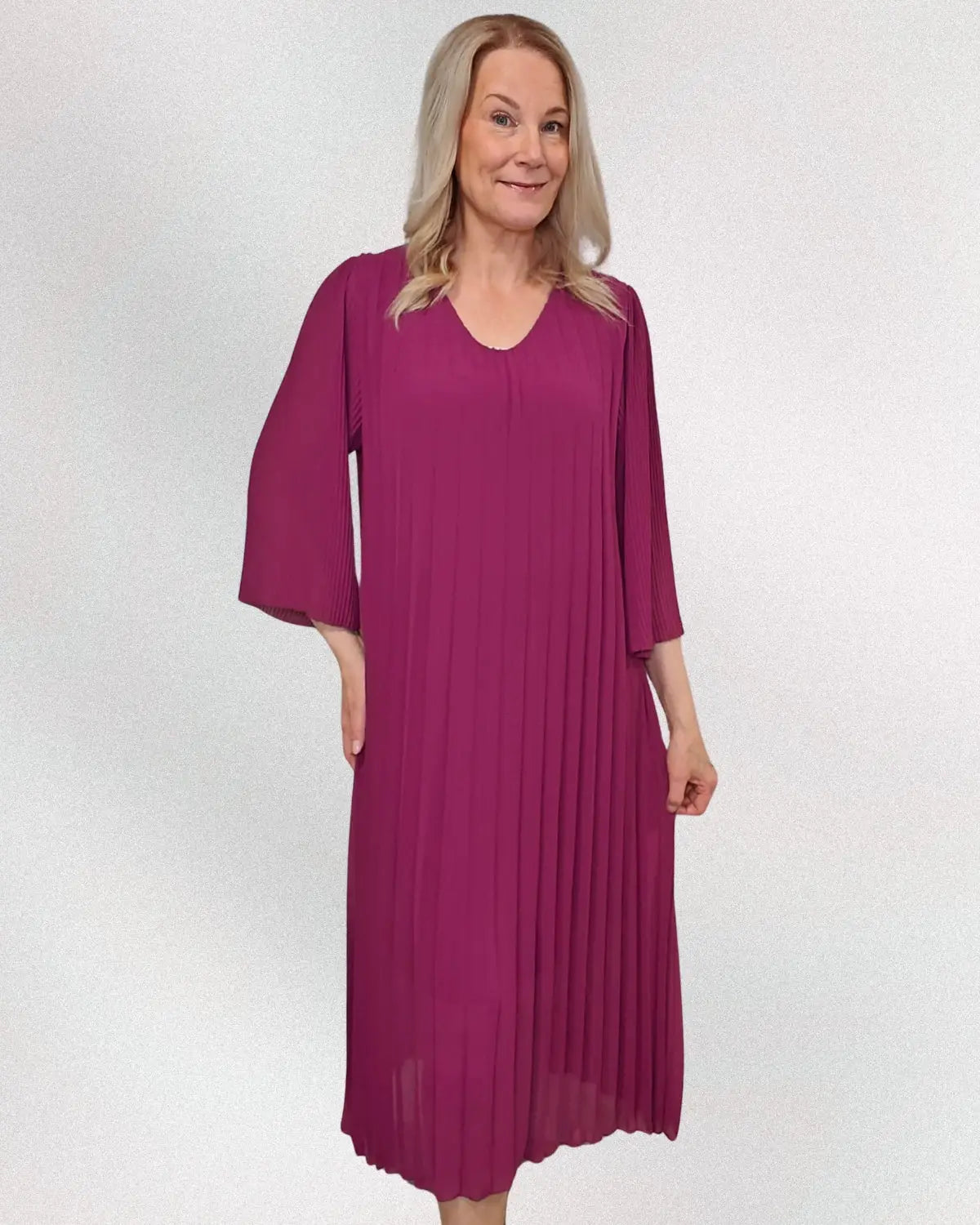 Plise mekko mauve - Mauve - Mekko