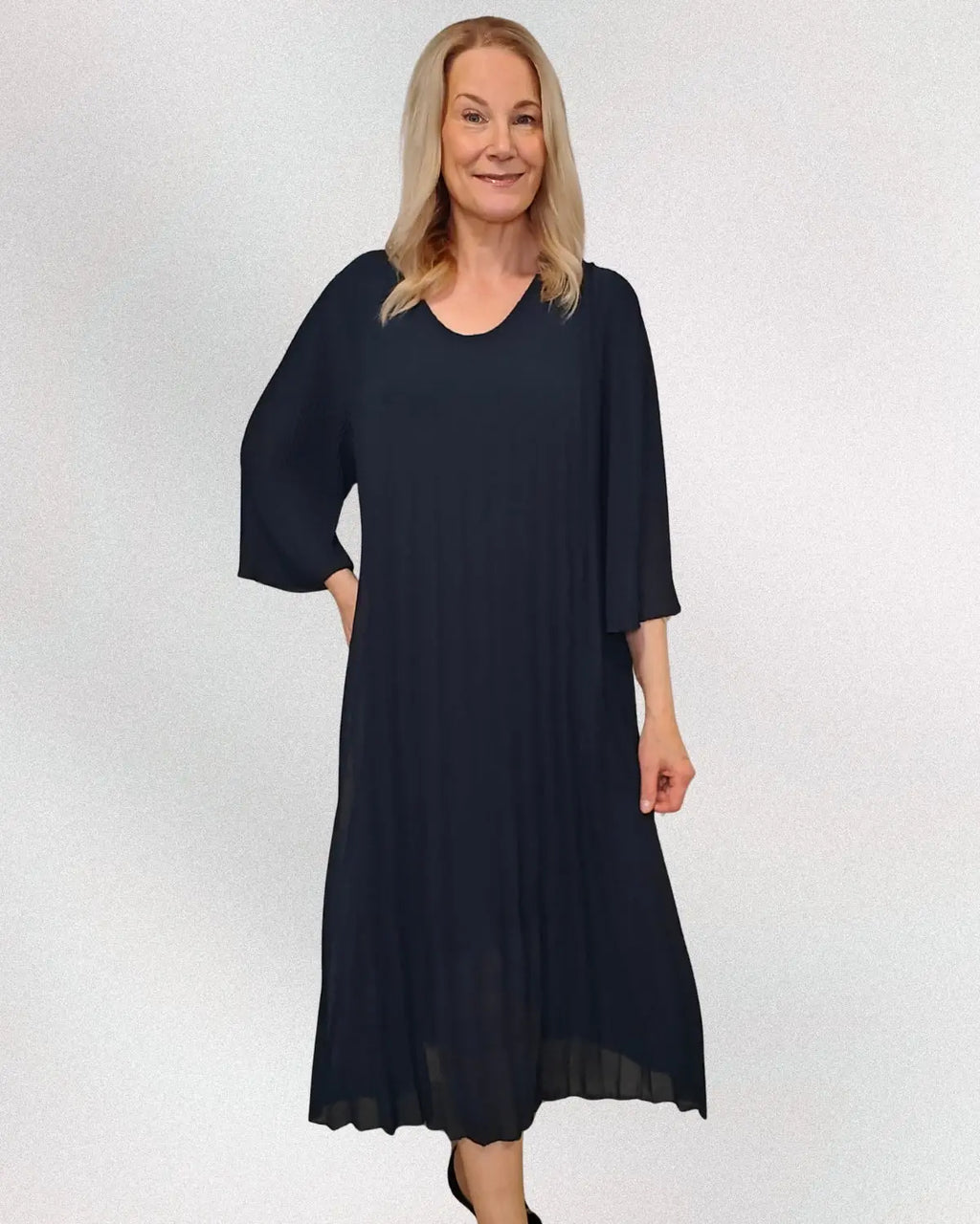 Plise mekko navy - Navy - Mekko