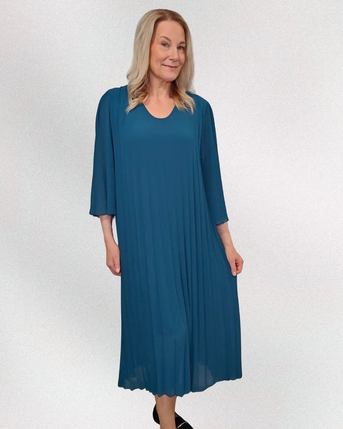 Plise mekko teal - Teal - Mekko