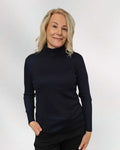 Pooloneule tummansininen - Neulepusero