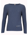 Puuvillaneule jeans - Neulepusero