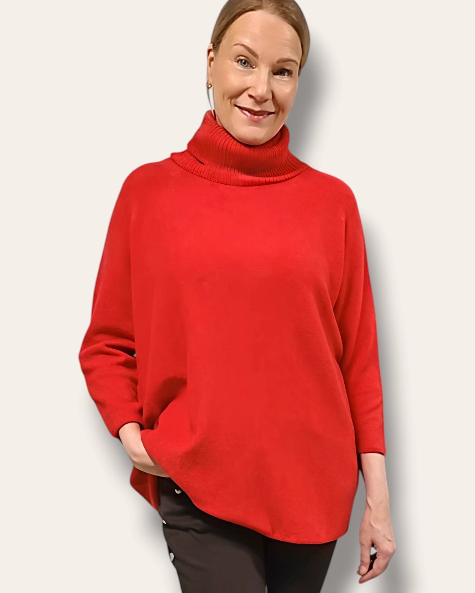 Turtle neule punainen