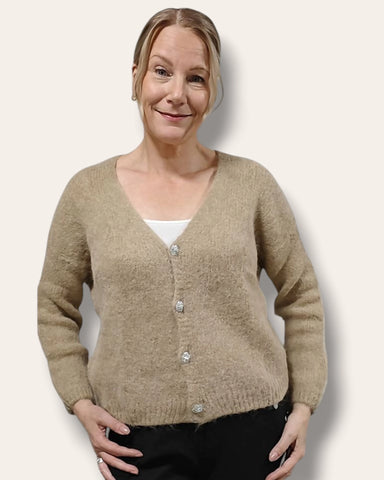 Alpa neuletakki taupe