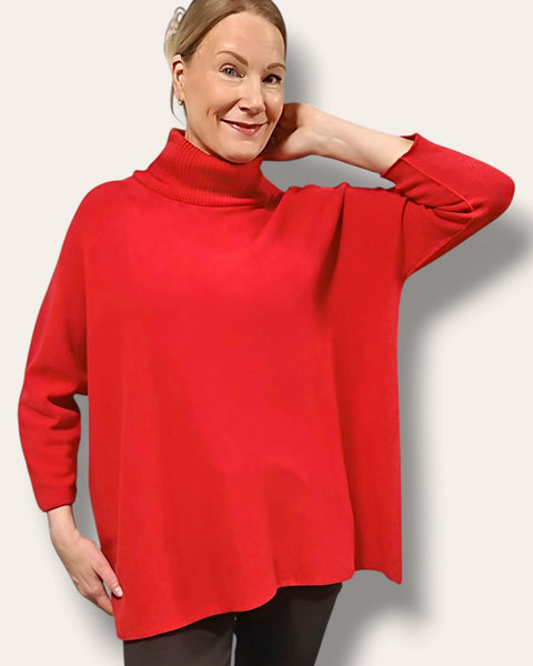 Turtle neule punainen