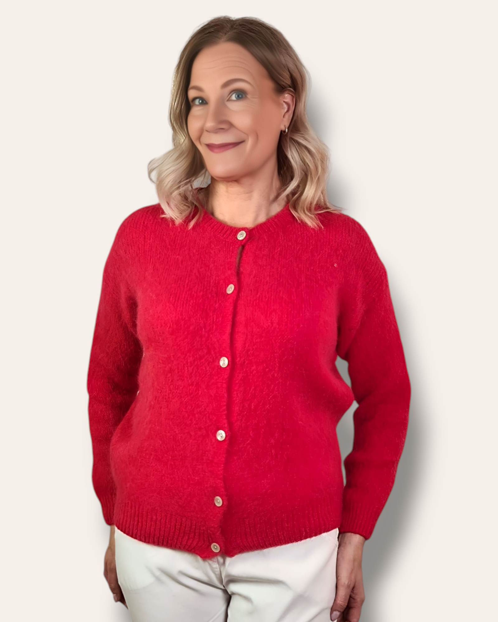 Alpakkatakki punainen