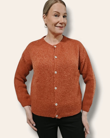 Alpakkatakki terrakotta