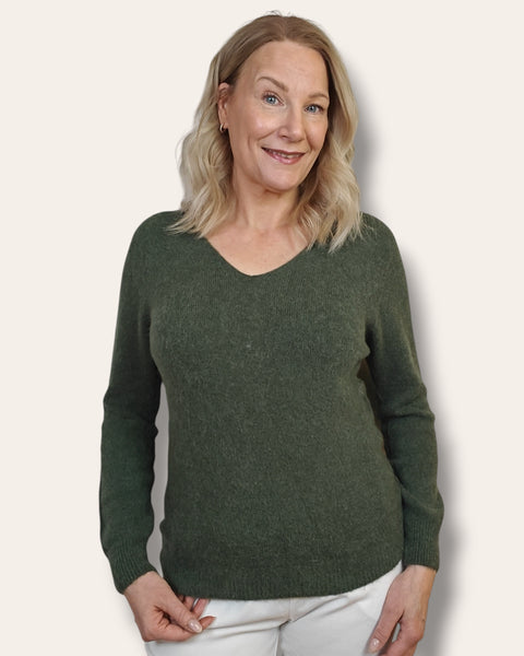 Baby alpakka neule khaki