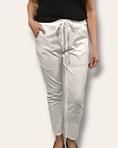 Joggerit plus valkoinen