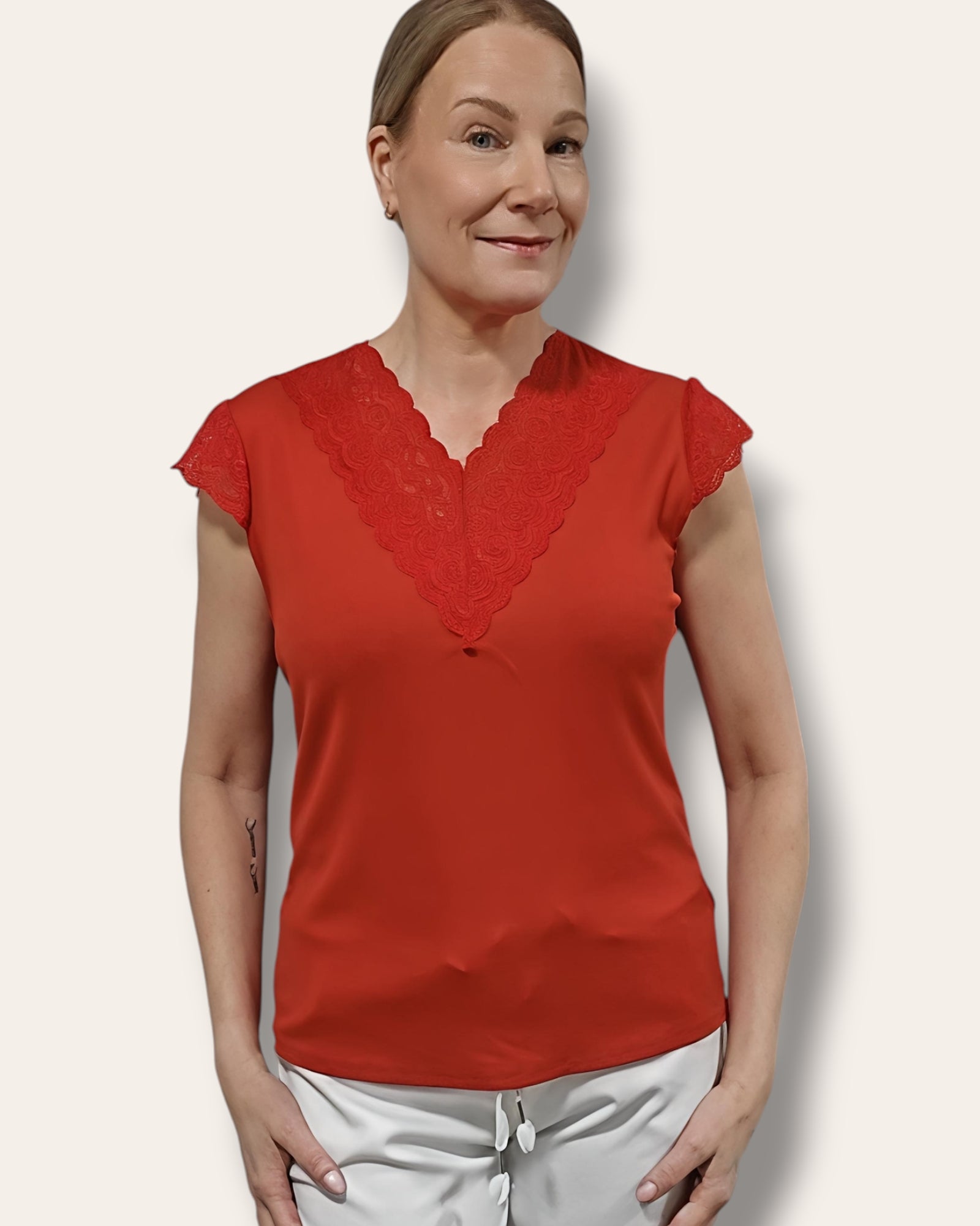 Pitsipaita l.hiha punainen